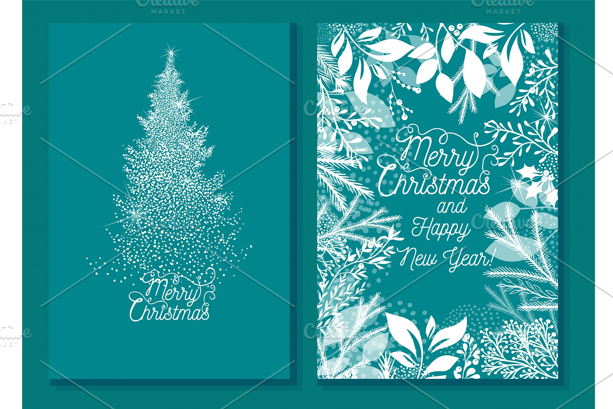 Merry Christmas and Happy New Year, an Object Illustration by Nenahliadava Design