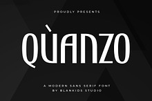 Quanzo a Modern Sans Serif Font