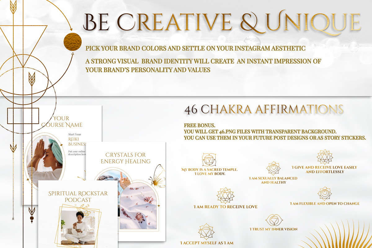 Spiritual Instagram Posts | Reiki, a Social Media Template by Under My Cozy Roof (Photo 5 of 10)