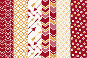 Ruby Red & Gold Glitter Patterns, a Pattern Graphic by Amanda Ilkov (Thumbnail 3 of 3)