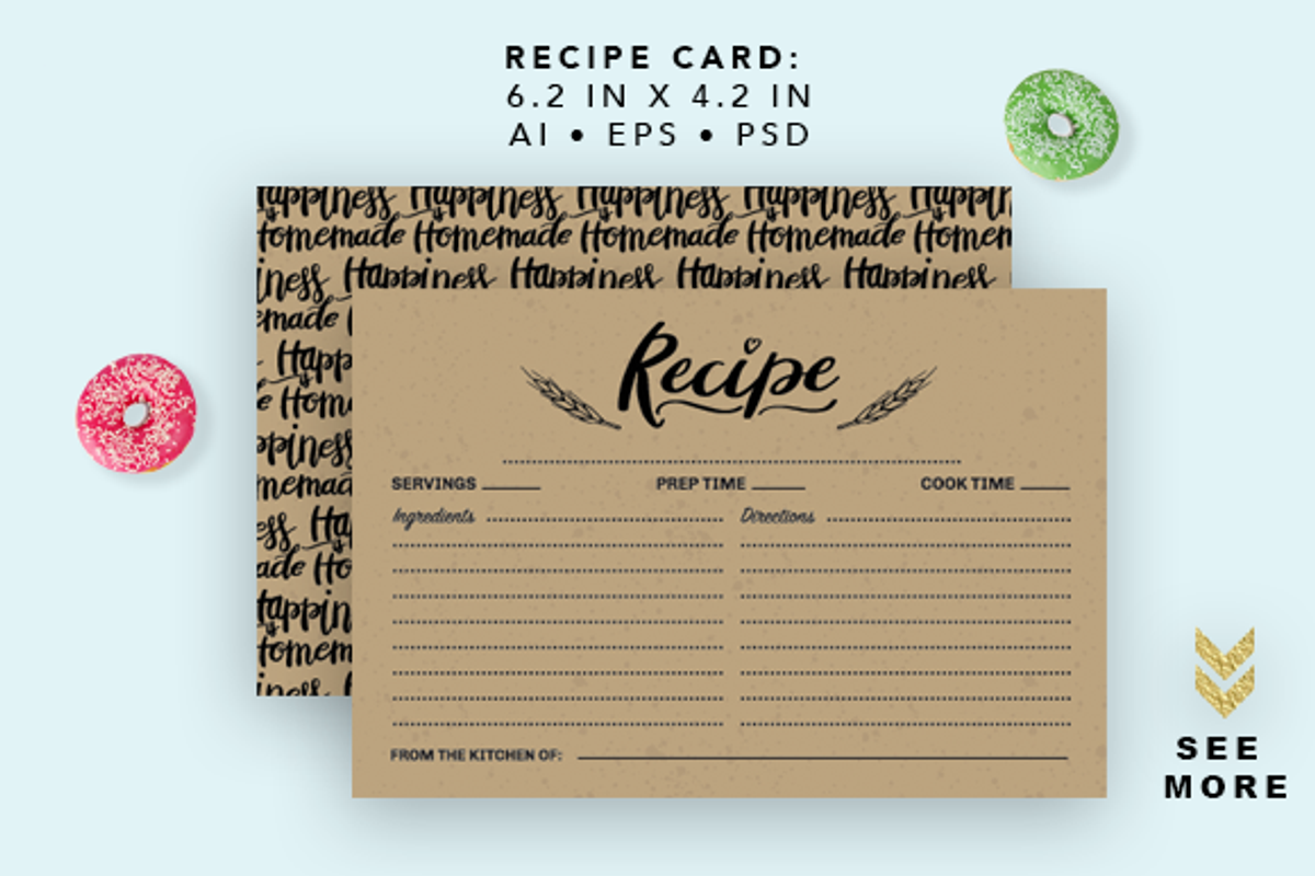 Bakery Printable Cards, a Card Template by Pixejoo