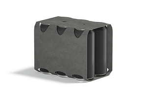 Black Six 550ml Can Pack 3D Model, an Object 3D Model by rebrandy