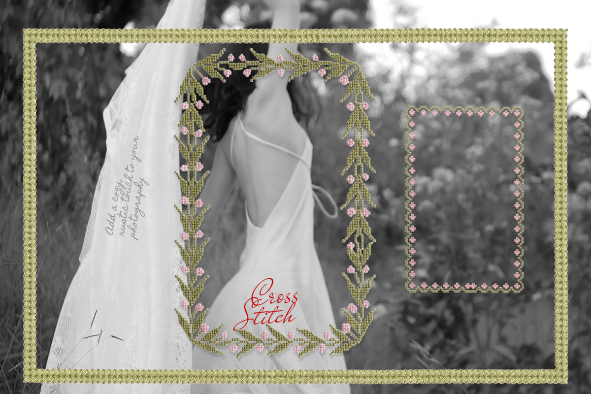 Cross Stitch 80+ Scrapbook frames, an Object Graphic by 60secondsArt (Photo 8 of 10)
