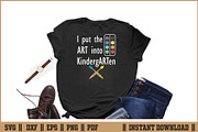I Put The Art Into Kindergarten SVG, a Work Illustration by Handy Arts Studio (Thumbnail 2 of 3)