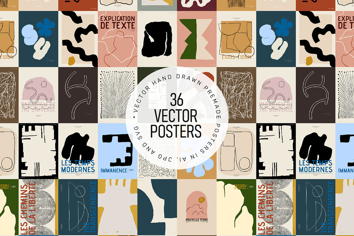 PRIMITIVE MODERNISM Vector Clipart, an Object Graphic by angelainthefields (Photo 7 of 16)