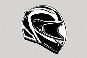 Motorcycle Helmet Vector Clipart Set, an Illustration by Gfx_Store (Thumbnail 5 of 7)