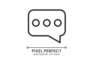 Speech Balloon Pixel Perfect Icon