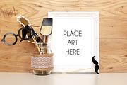White Frame Mock Up, a Print Template by ConfettiBears (Thumbnail 1 of 2)
