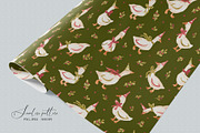 Christmas Goose Pattern, a Pattern Graphic by SirenaArt (Thumbnail 14 of 16)