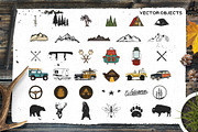 Retro Camp Road Trip Badge Kit, a Branding & Logo Template by JeksonGraphics (Thumbnail 5 of 10)