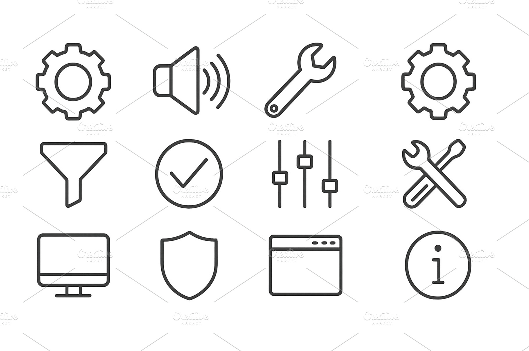 Collection of simple icons, a Technology Photo by ZinetroN