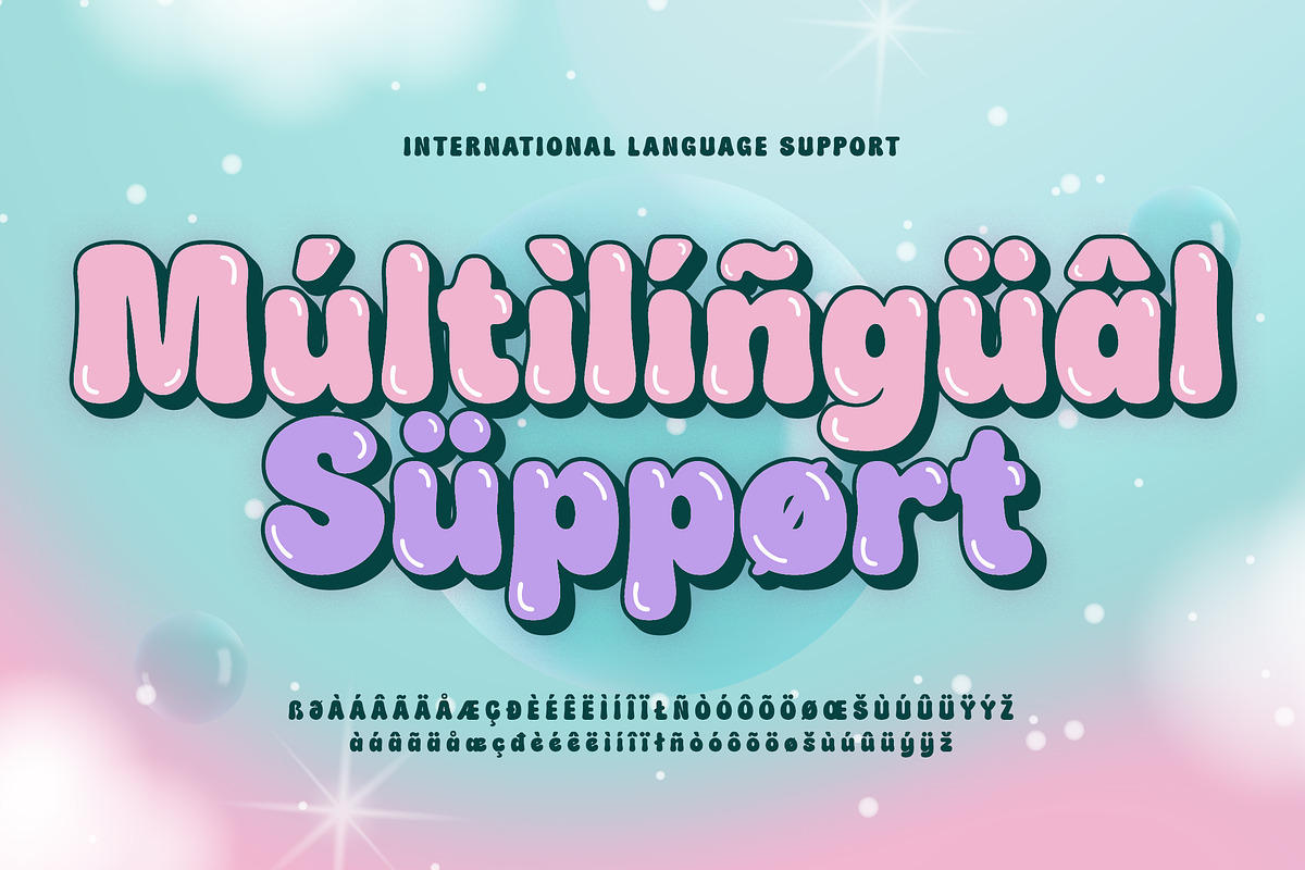 Puddy Gum - Playful Bubbly Typeface, a Sans Serif Font by agnyhasyastudio (Photo 12 of 15)