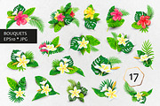 Tropical flamingo, vector., an Illustration by VaraNa Art (Thumbnail 4 of 14)