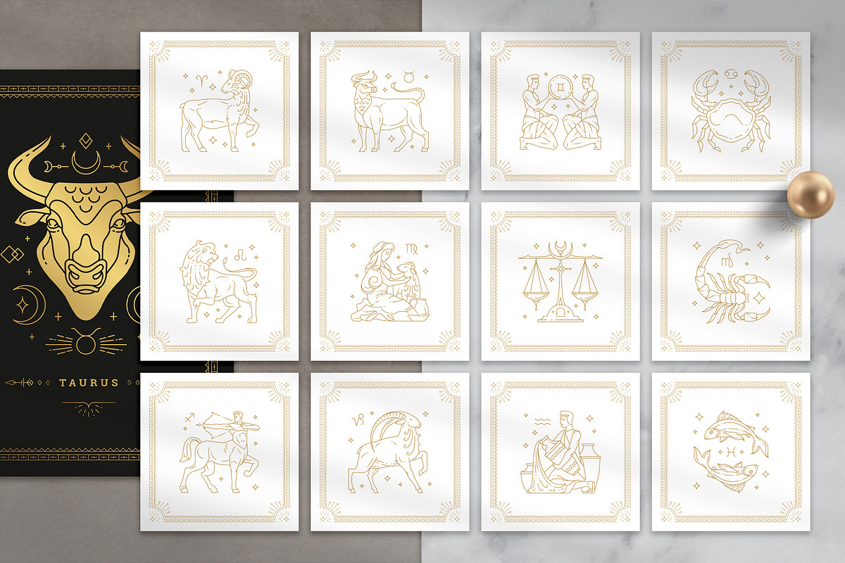 Astrology Zodiac Collection, an Animal Illustration by Vasya Kobelev (Photo 4 of 11)