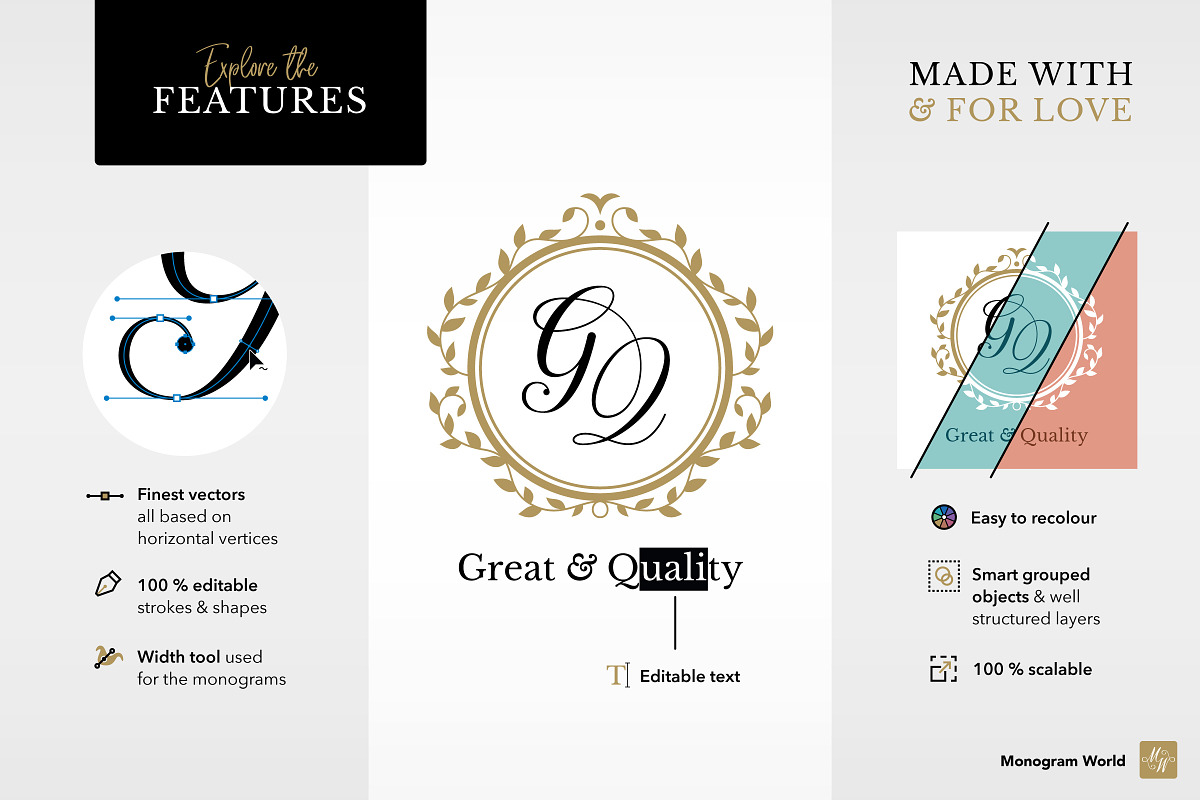 Wedding Monogram AI, a Branding & Logo Template by Monogram World (Photo 5 of 5)