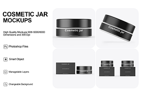 Cosmetic Jar Mockups