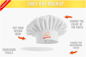 Chef Hat Mockup PSD