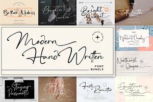 Modern Handwritten Font Bundle