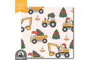 Christmas Construction Seamless File, a Pattern Graphic by KisbyArt (Thumbnail 2 of 3)