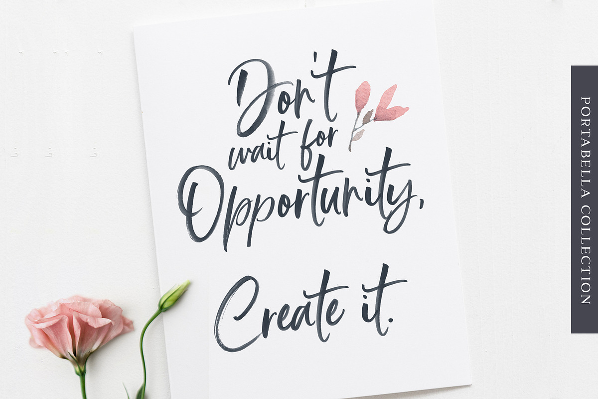 Portabella Font Collection, a Script Font by Callie Rian & Co. (Photo 13 of 19)