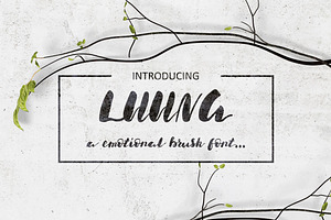 Luuna. Emotional Brush Font