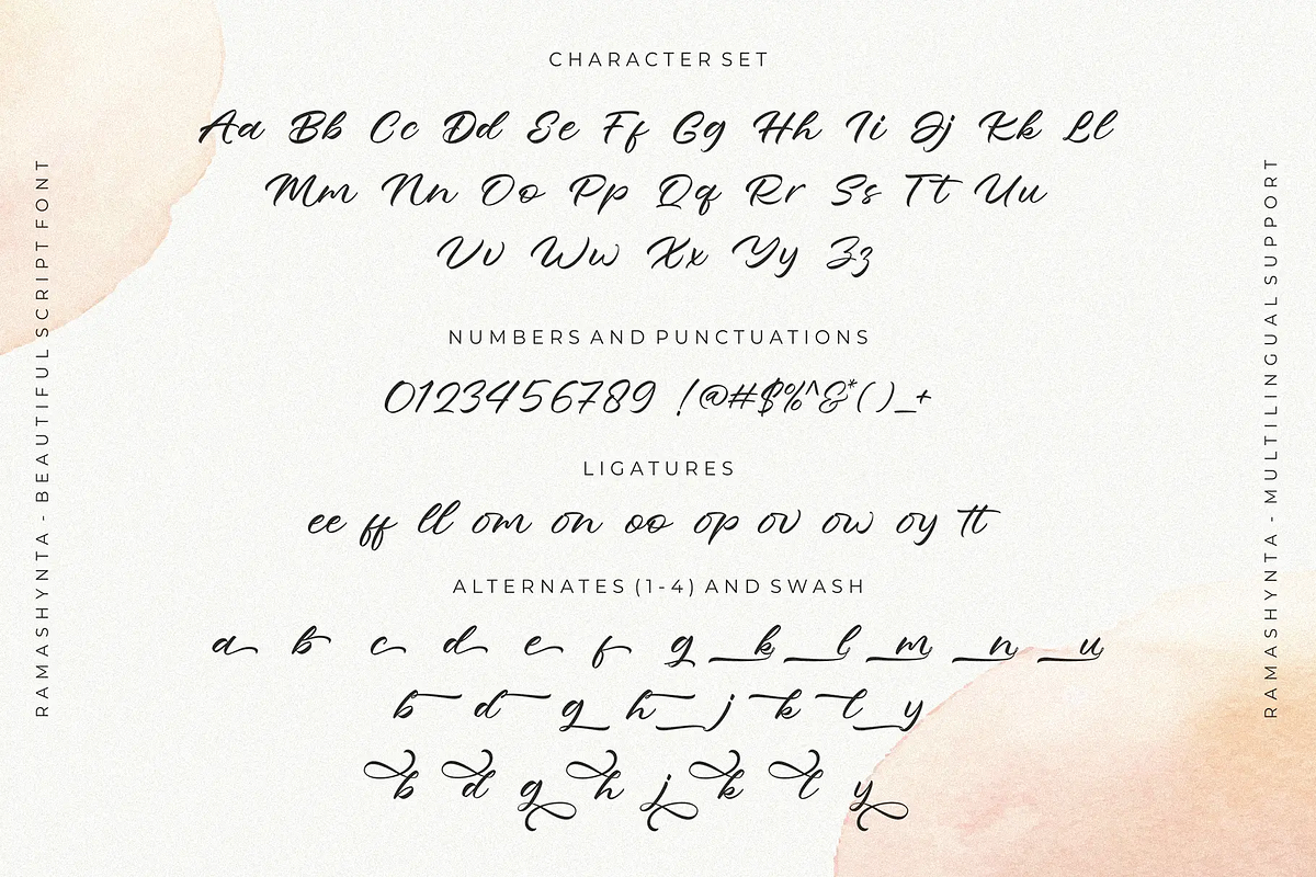 Ramashynta – Beautiful Script Font, a Script Font by figuree studio (Photo 5 of 10)