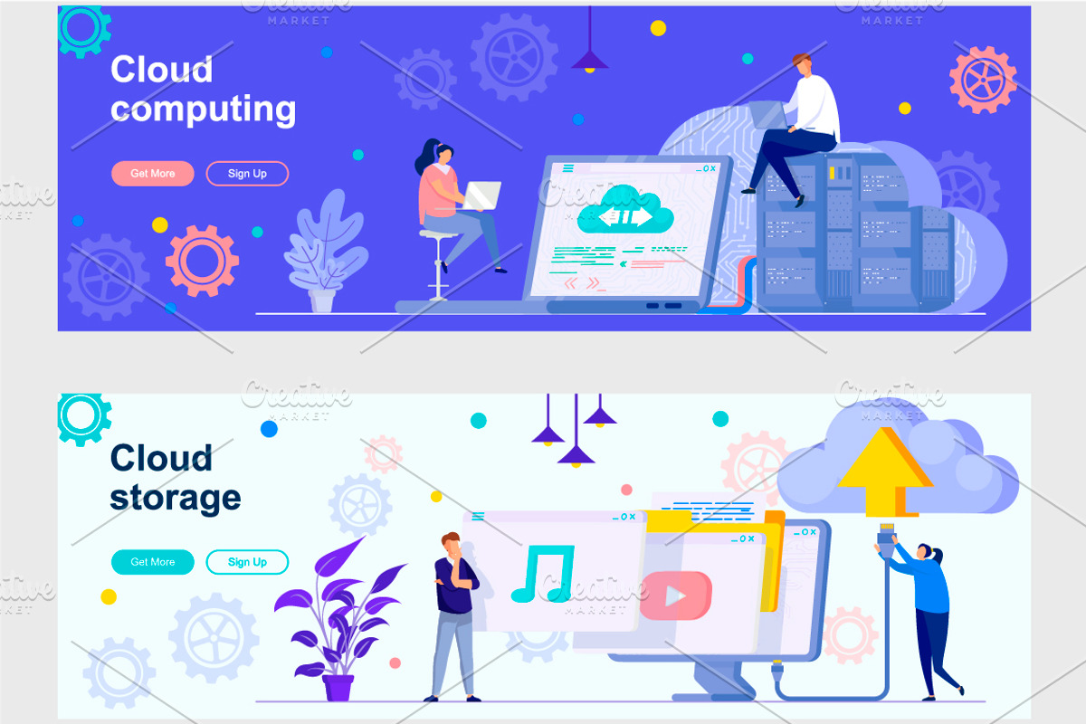 Flat Web Banners Template Kit, a Templates & Theme by alexdndz (Photo 8 of 26)