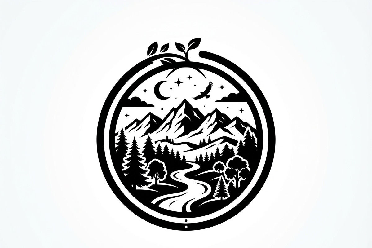 60 Eco Globe Landscape Silhouette, a Technology Illustration by Amazin_art (Photo 8 of 44)