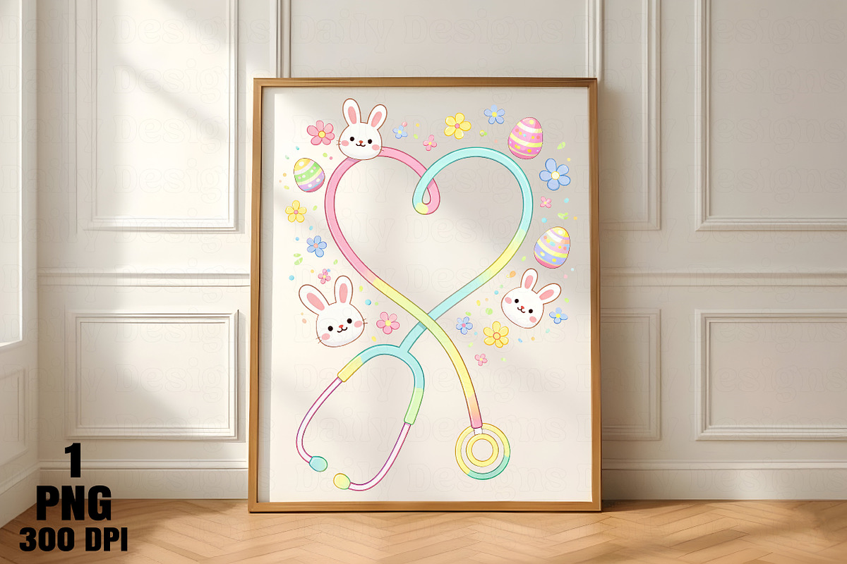 Nurse Stethoscope Easter Day Png, an Illustration by Daily.Designs (Photo 4 of 5)