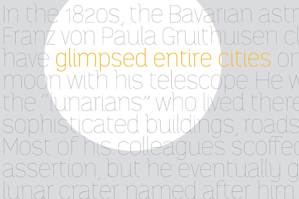 Midmoon Gothik typeface family, a Sans Serif Font by Andy Peat (Photo 4 of 9)