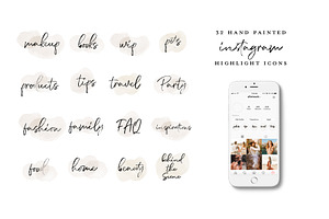 80 Instagram Highlight Icon Bundle