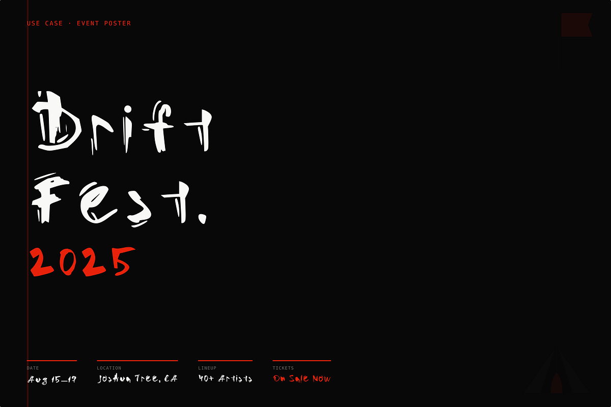Wildtrace — Handwritten Display Font, a Handwritten Font by Lettra Studio (Photo 8 of 12)