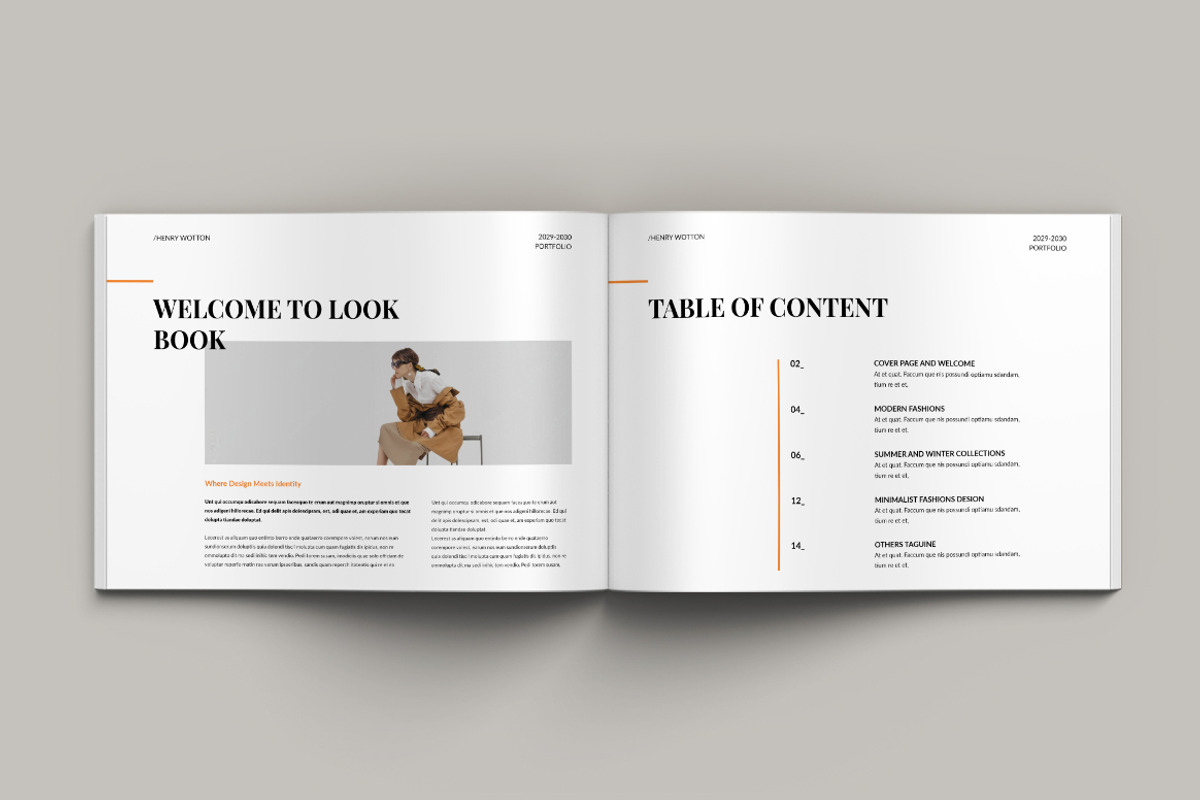 Fashion Lookbook | InDesign, a Brochure Template by Pixelpick (Photo 2 of 9)