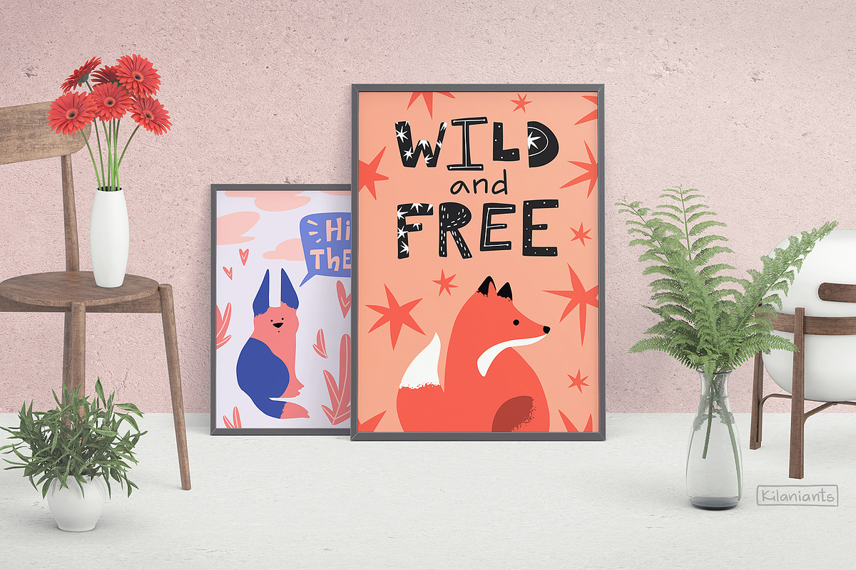 Cute Animals Illustrations, an Animal Illustration by kilaniants (Photo 8 of 11)