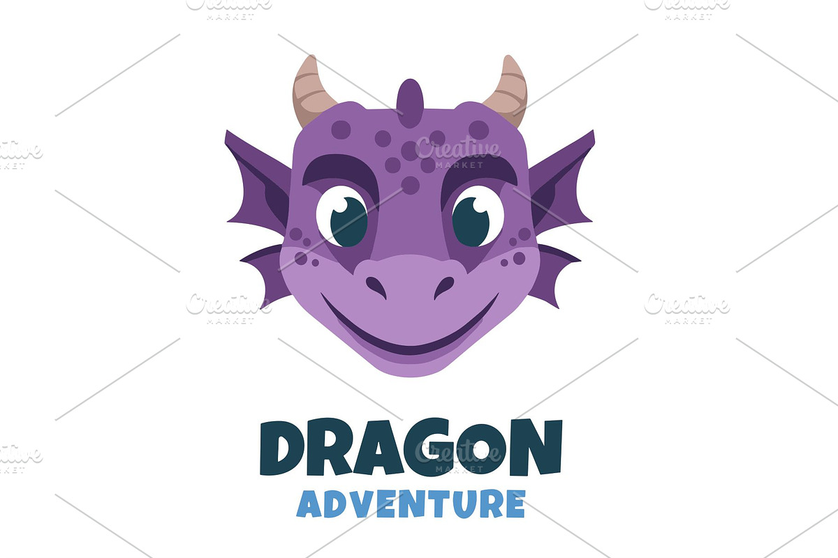 Cute Dragon Adventure Logo, an Animal Illustration by Izdihaar_Studio (Photo 1 of 3)