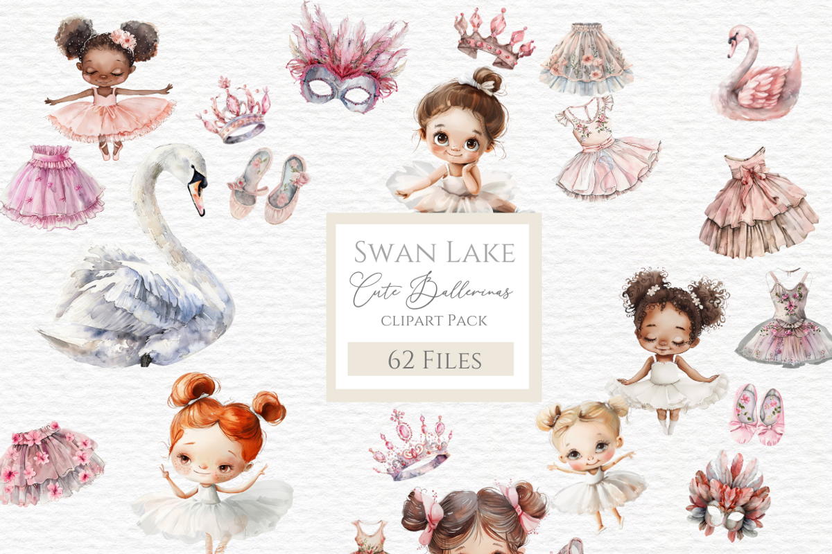 Swan lake clipart cute Ballerina, a Person Illustration by Invite to Clipart (Photo 1 of 5)
