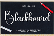Blackboard | Script Font, a Handwritten Font by Scratchones (Thumbnail 1 of 8)