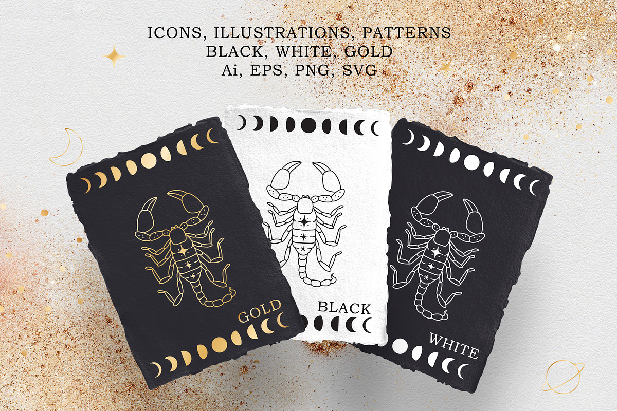 Zodiac signs and constellations, an Illustration by NatalieArtShop (Photo 16 of 16)
