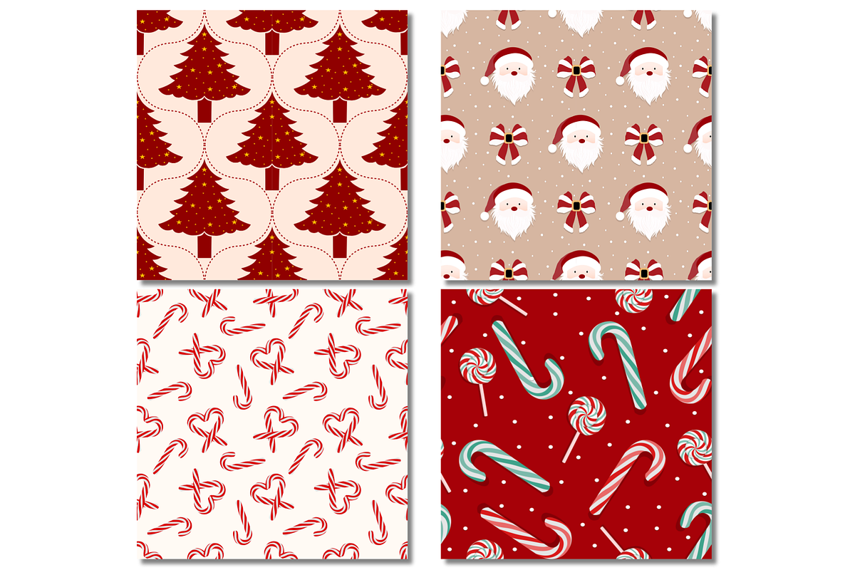 Christmas Seamless Patterns #6, a Pattern Graphic by wind mill (Photo 3 of 4)