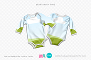 Baby One Piece Canva Smart Mockup, an Apparel Mockup by Mockup Scene (Thumbnail 13 of 16)