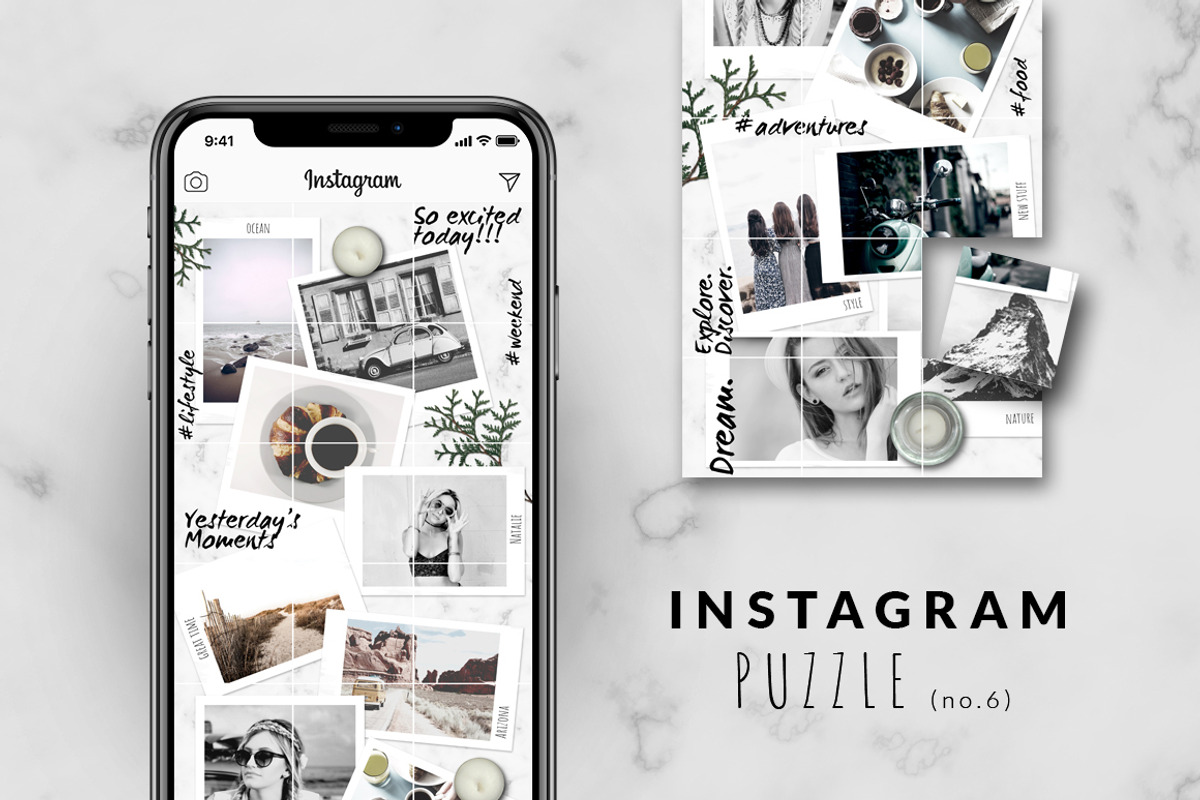 -90%MASSIVE BUNDLE-Instagram puzzles, a Social Media Template by CreativeFolks (Photo 7 of 25)
