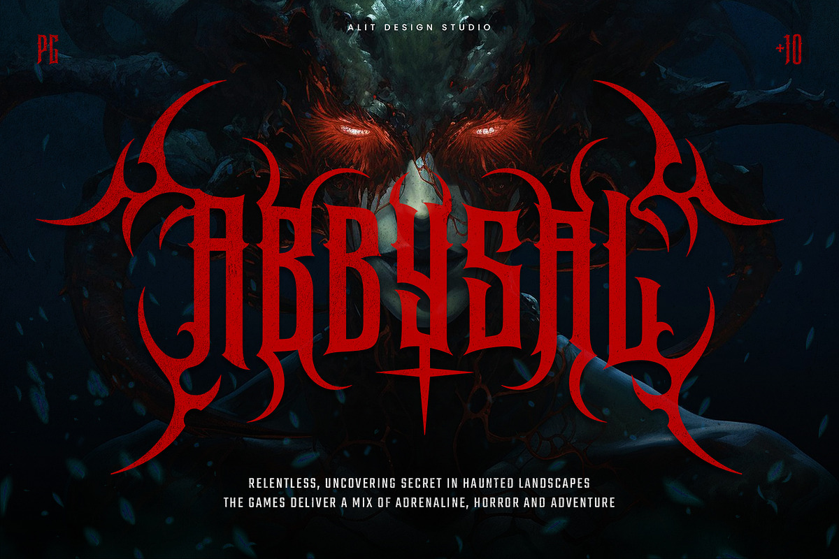 Darkson Typeface, a Blackletter Font by alit design (Photo 6 of 20)