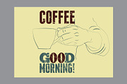Coffee Break retro vector poster set, a Food Illustration by PoPaShop (Thumbnail 9 of 9)
