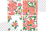 Peony Pattern Crayons  Seamless, a Pattern Graphic by Lucyinyourheart (Thumbnail 4 of 10)