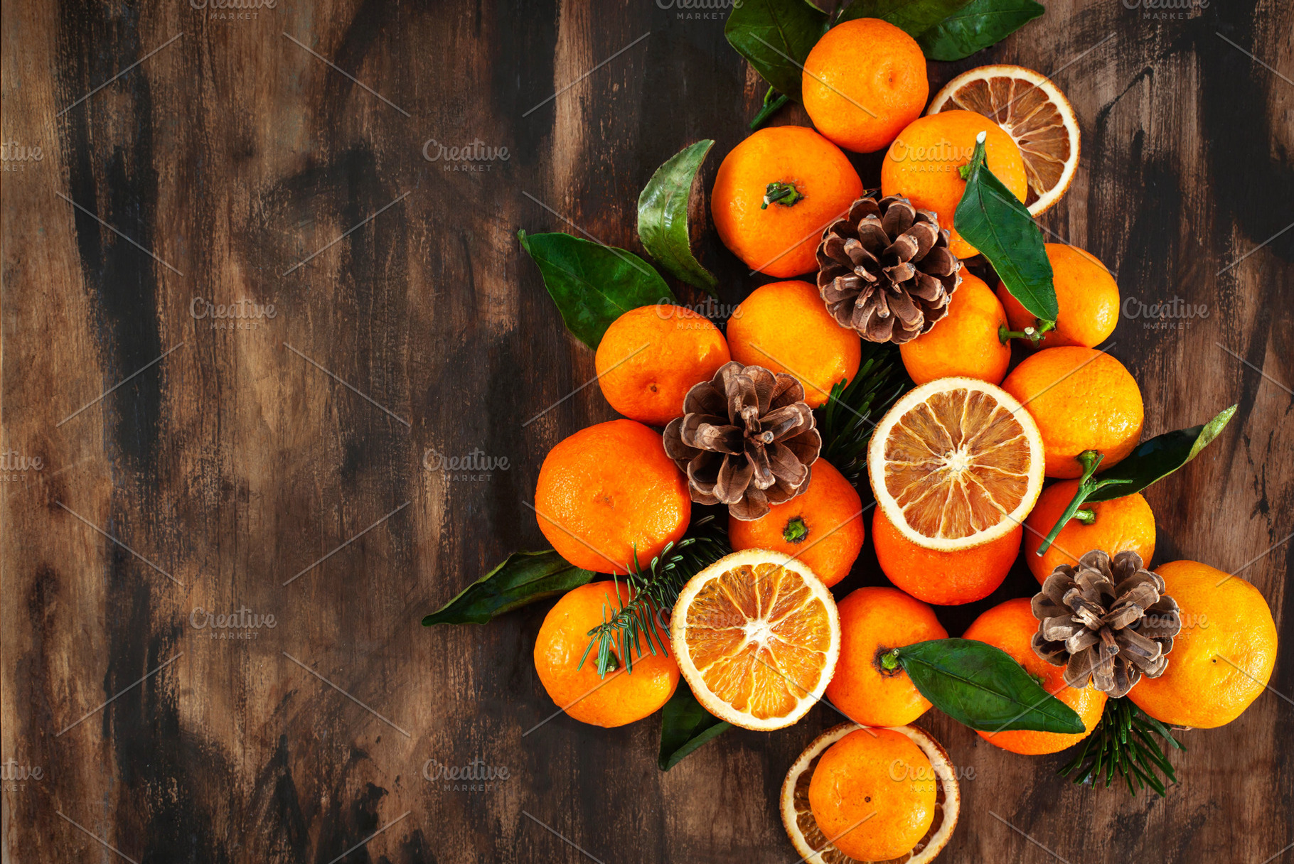 Christmas tree of fresh tangerines, a Holiday Photo by Kate S
