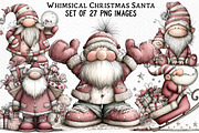 Whimsical Christmas Santa Clipart, an Illustration by Craft Nest (Thumbnail 1 of 6)