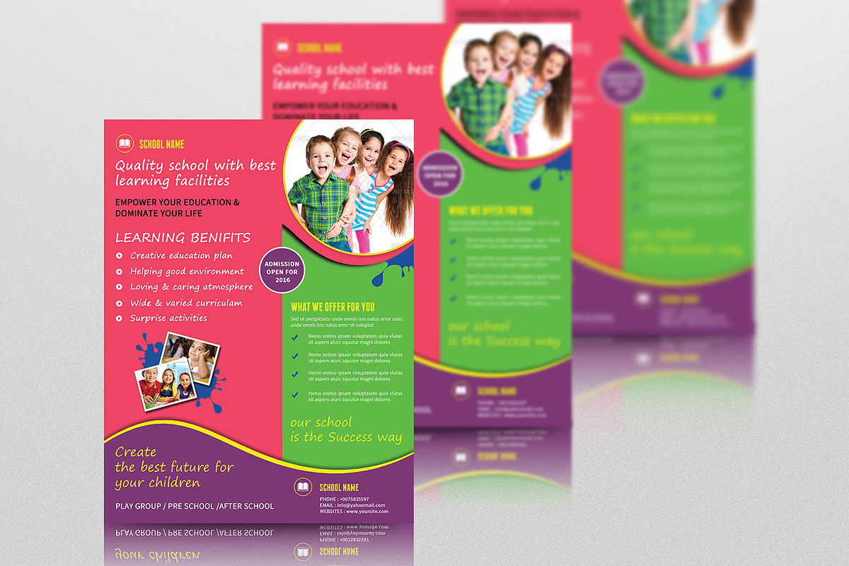 School Admission Flyer preview 5