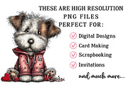 Whimsical Valentine Dog Clipart, an Illustration by OK Design (Thumbnail 5 of 6)
