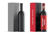 Wine Bottle Mockup, a Cups & Container Mockup by Mockupfit (Thumbnail 1 of 2)
