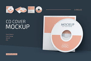 CD Cover Mockup Set